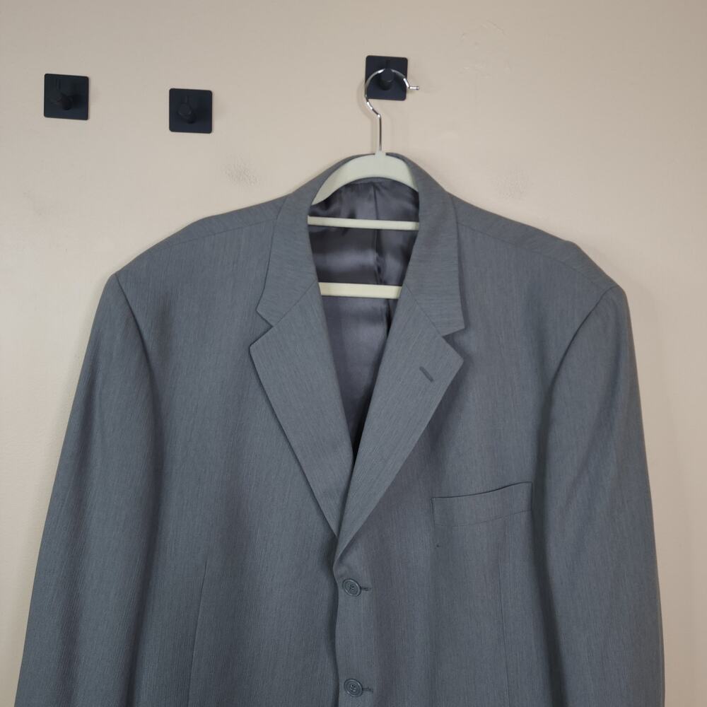 Daniel Hechter Gray Three Button Wool Blazer Size… - image 2